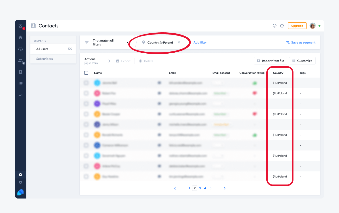 segment your customers by country segmenting your customers by country by using Tidio