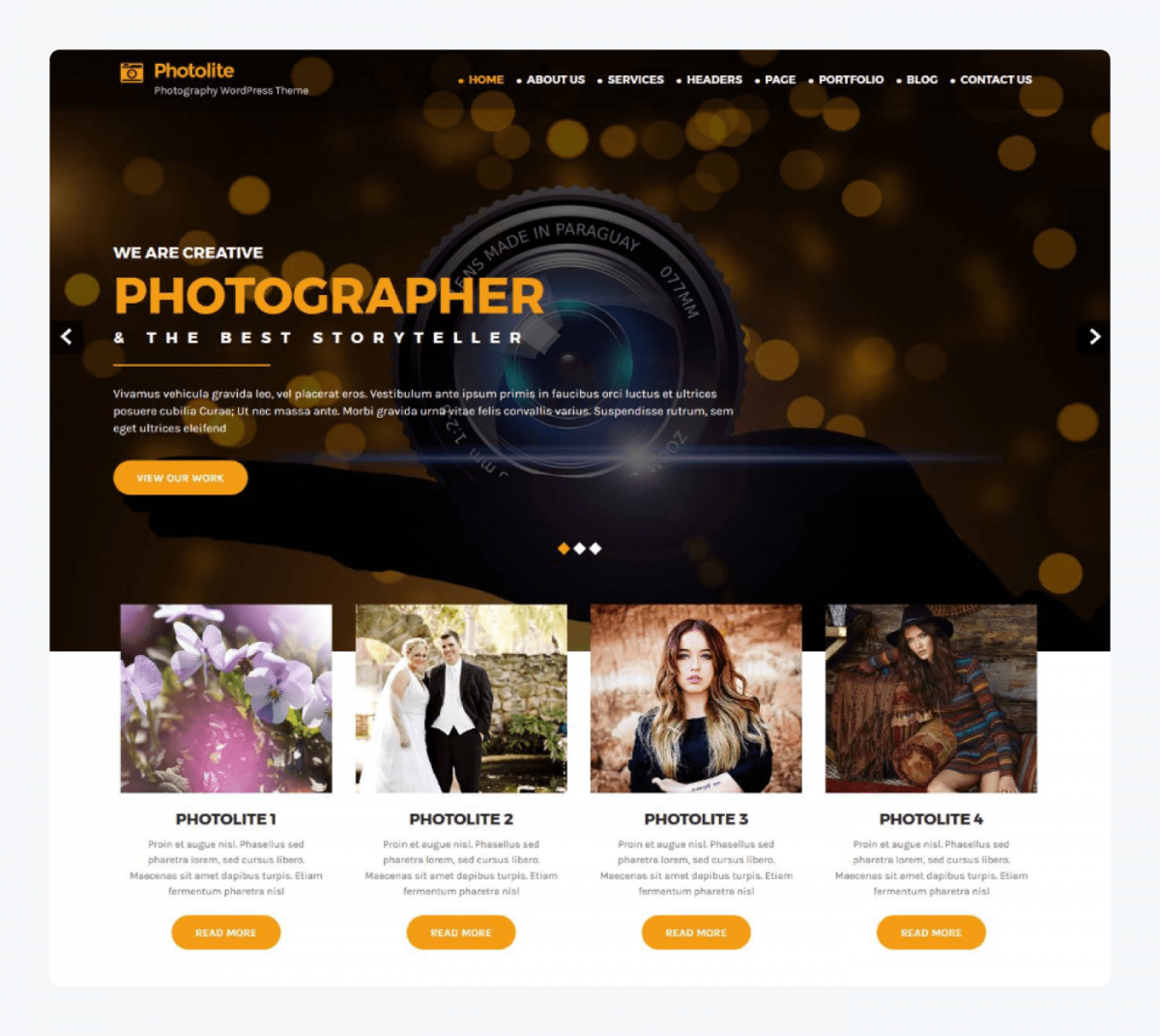 Photo Lite WordPress theme screenshot