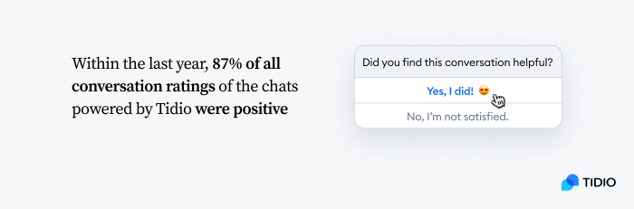 average satisfaction rate for live chat as a customer service channel