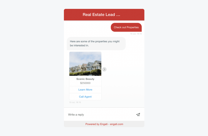 chatbot para inmobiliarias engati chatbot inmobiliario engati