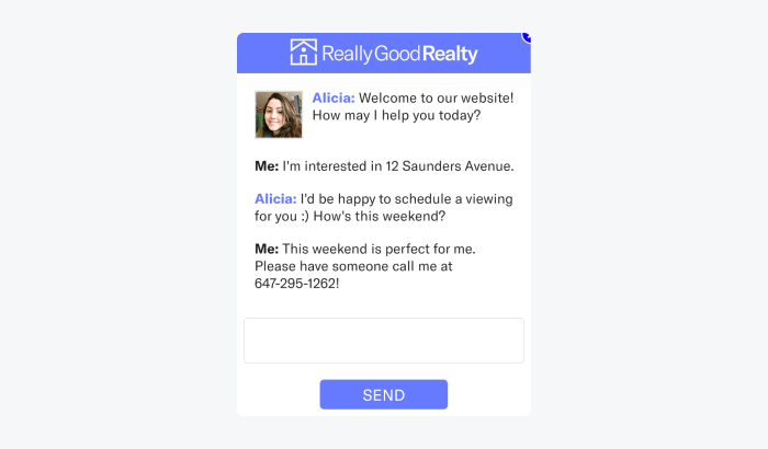 real estate chatbot readychat