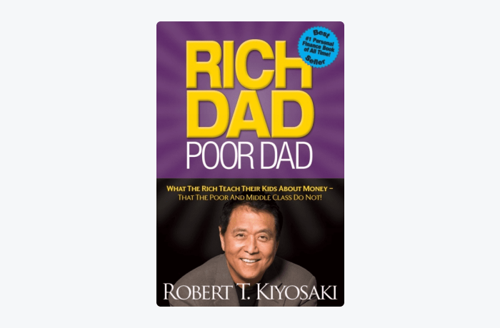 Rich Dad, Poor Dad by Robert T. Kiyosaki book cover