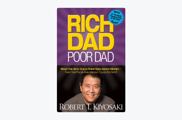 Rich Dad, Poor Dad by Robert T. Kiyosaki book cover Rich Dad, Poor Dad by Robert T. Kiyosaki book cover