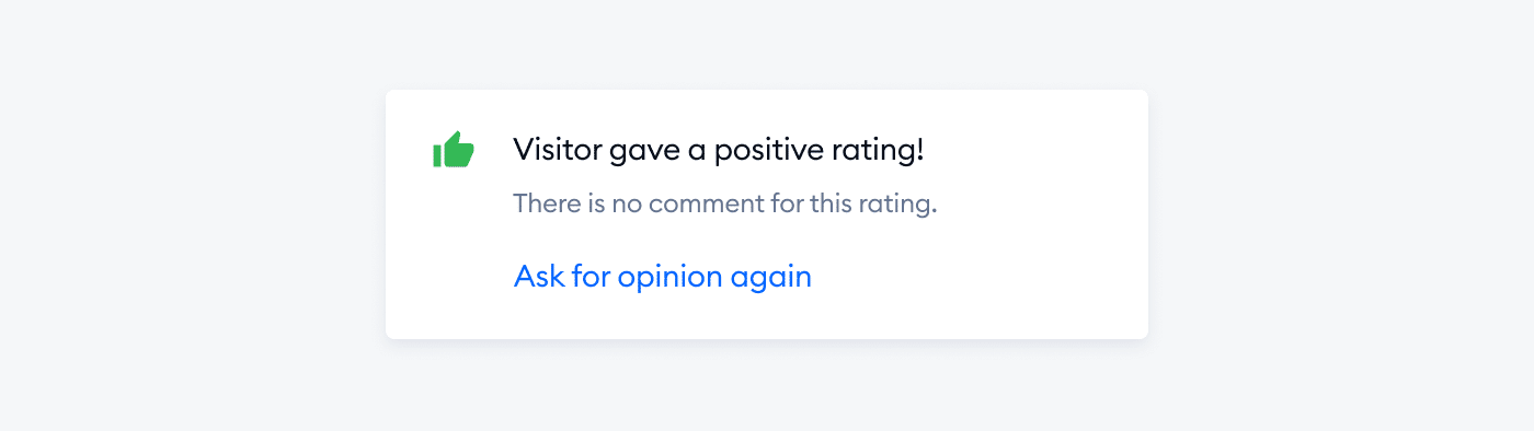 positive rating Creating a separate segment for satisfied customers