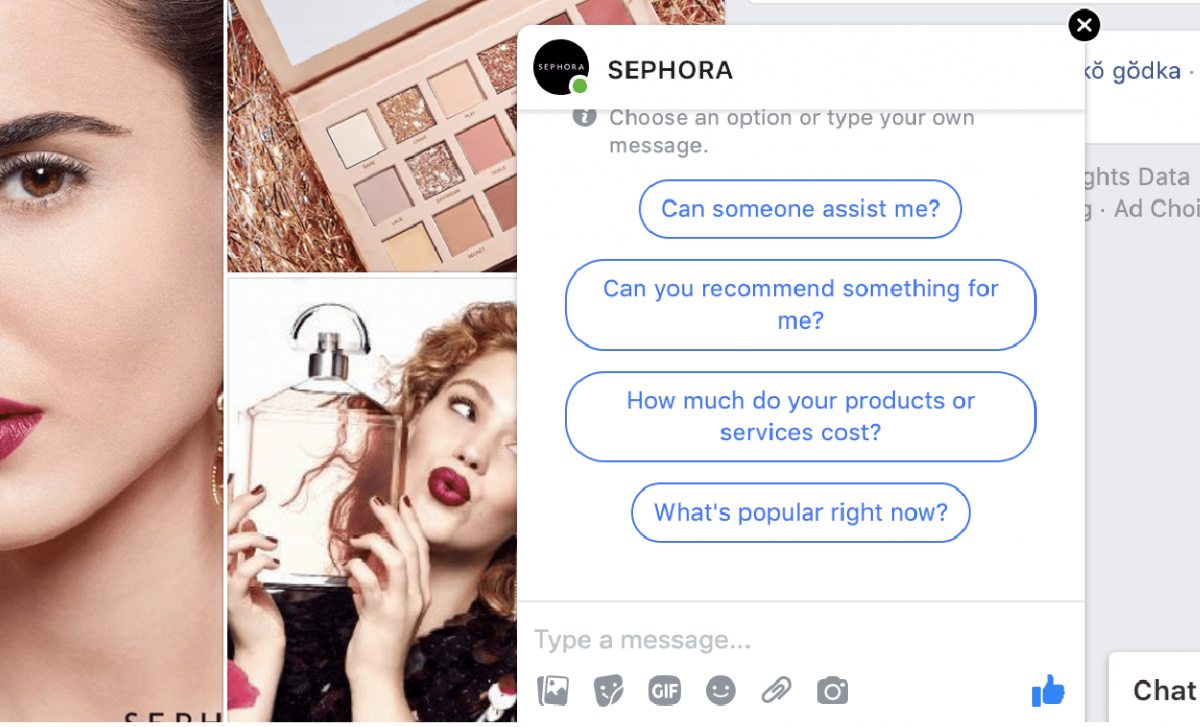 sephora chatbot