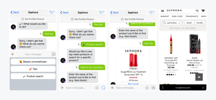 sephora chatbot example sephora chatbot example