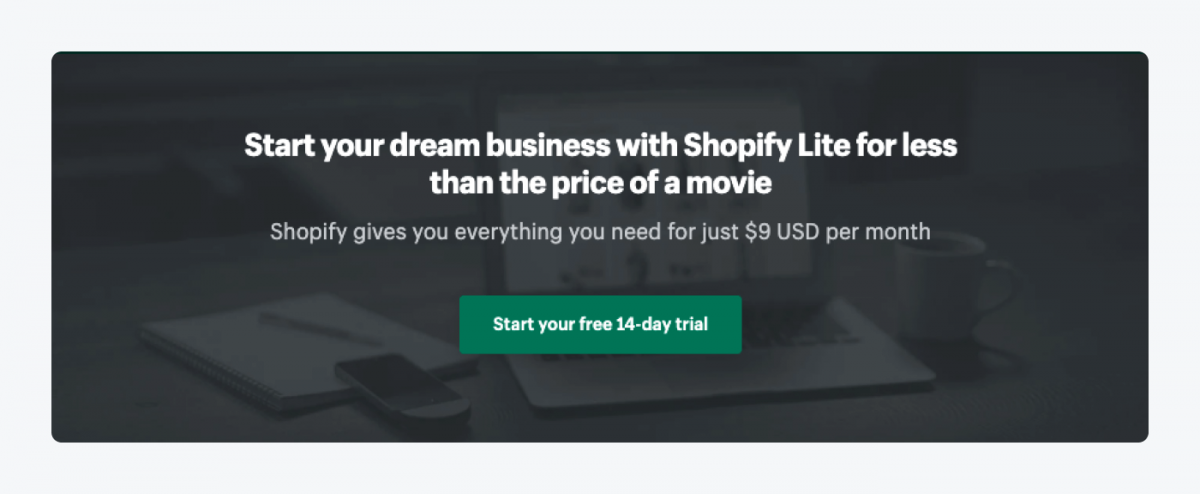 Shopify Live page