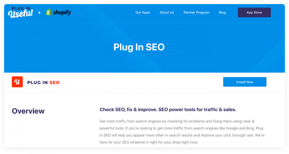 Useful Plug In SEO for Shopify