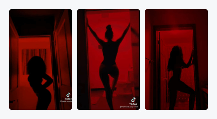 Silhouette challenge on TikTok