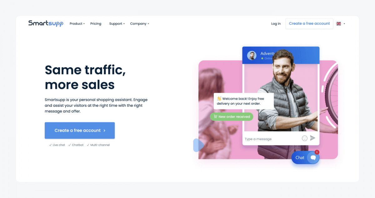 Smartsupp's homepage