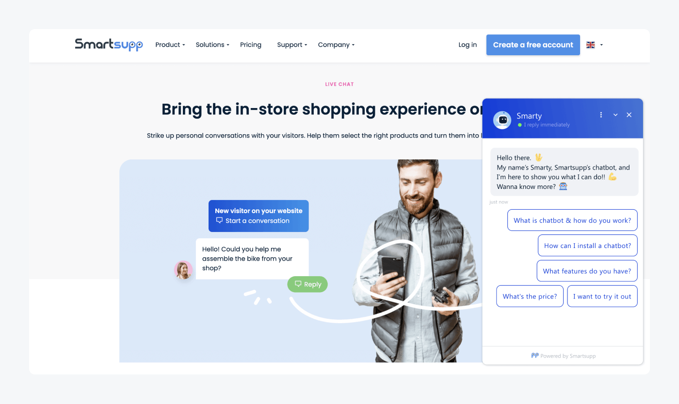 Smartsupp live chat Smartsupp live chat