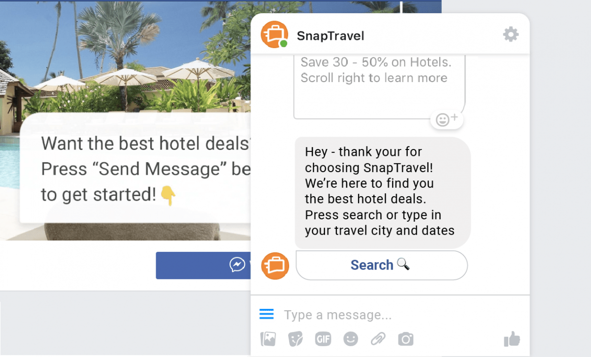 snapTravel chatbot