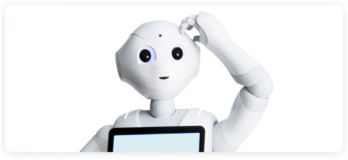 ejemplo de chatbot Pimienta Un robot humanoide de Softbank.