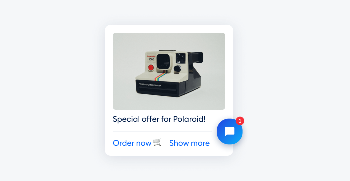 chatbot special offer sample of special offer sending via chatbot