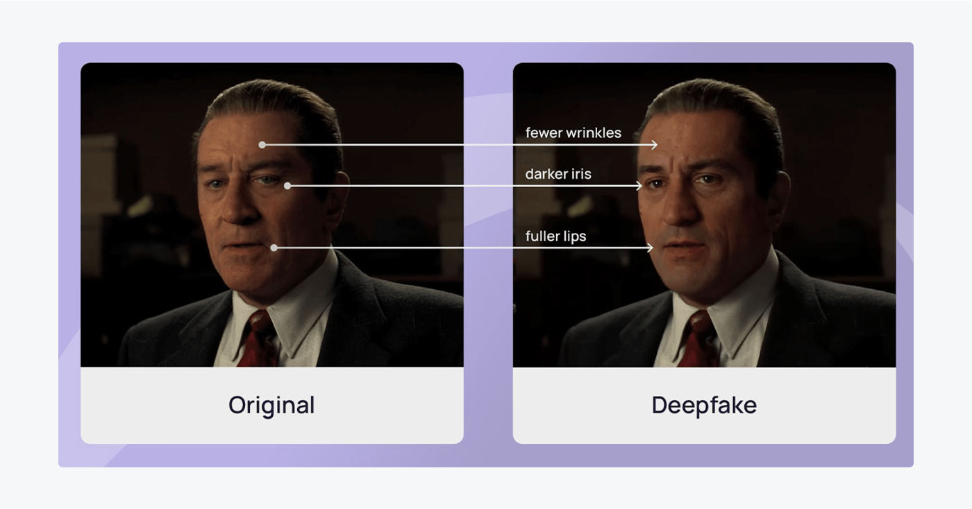 spot the signs of original vs deepfake image