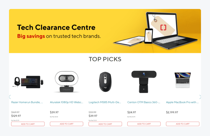 staples ejemplo tienda shopify Página principal de Staples