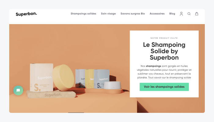 superbon ejemplo tienda shopify Página principal de Superbon