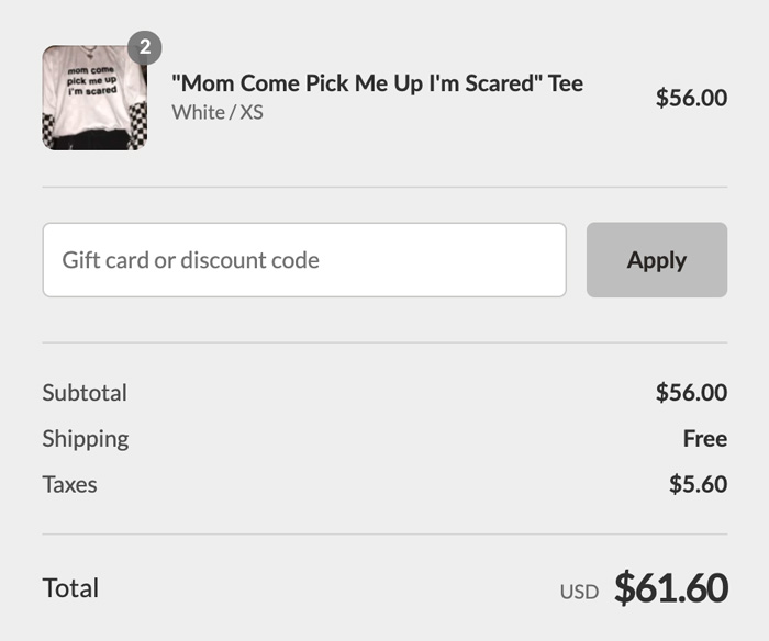 order price calculation