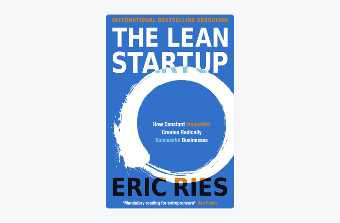the lean startup by Eric Rias book cover