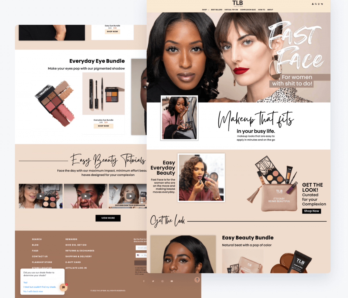 The Lip Bar's website snapshot