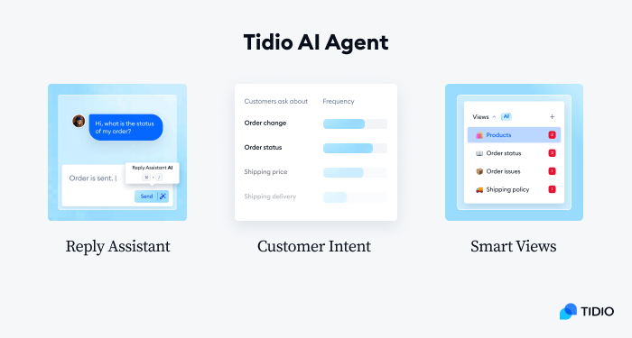 features of Tidio AI Agent