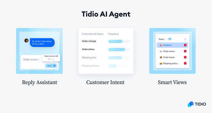 features of Tidio AI Agent features of Tidio AI Agent