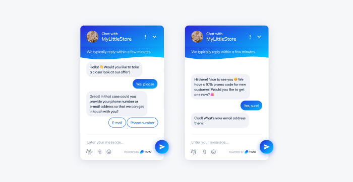 tidio chatbot conversation example tidio chatbot conversation example