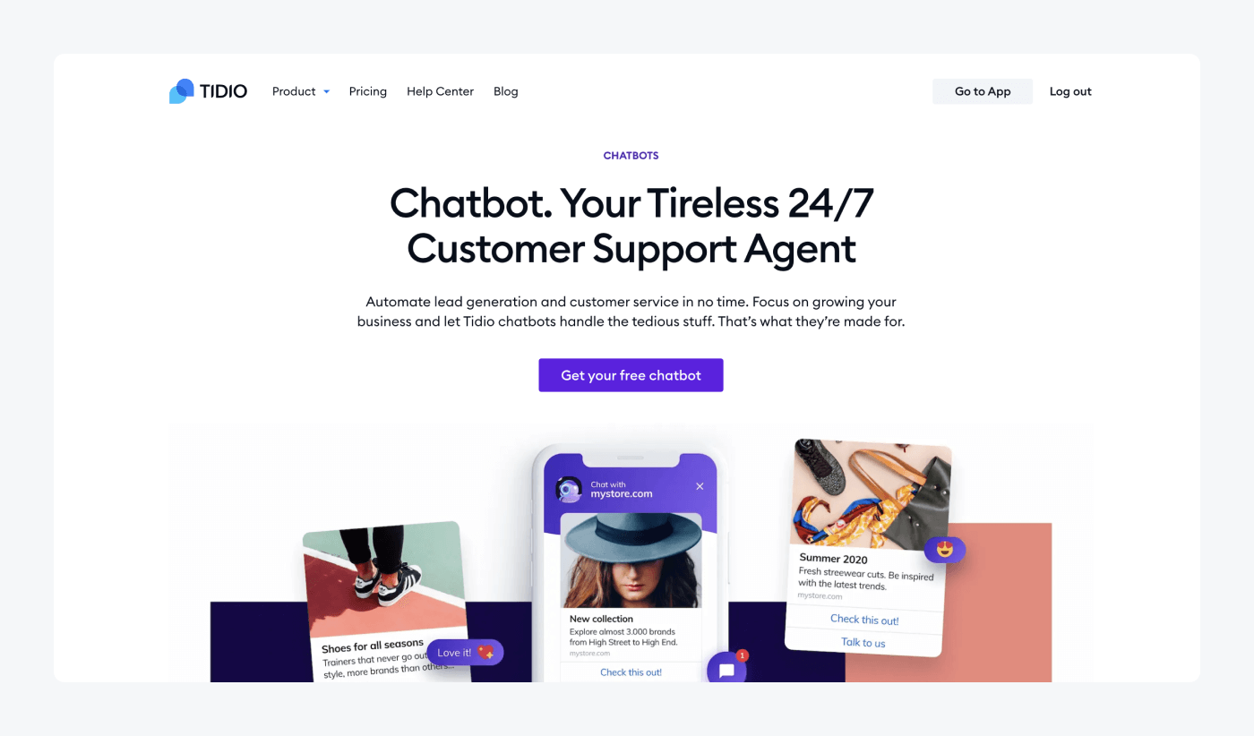 Tidio Chatbot Example 16 Customer Retention Software Tools to Reduce Churn