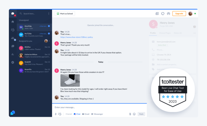 tidio user panel image tidio user panel image