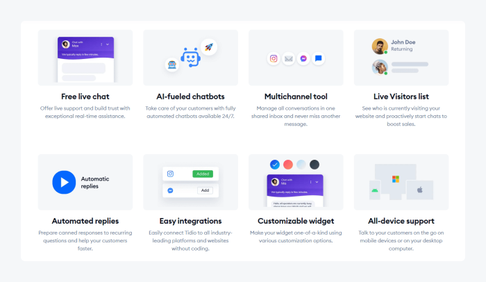 tidio features image tidio features image