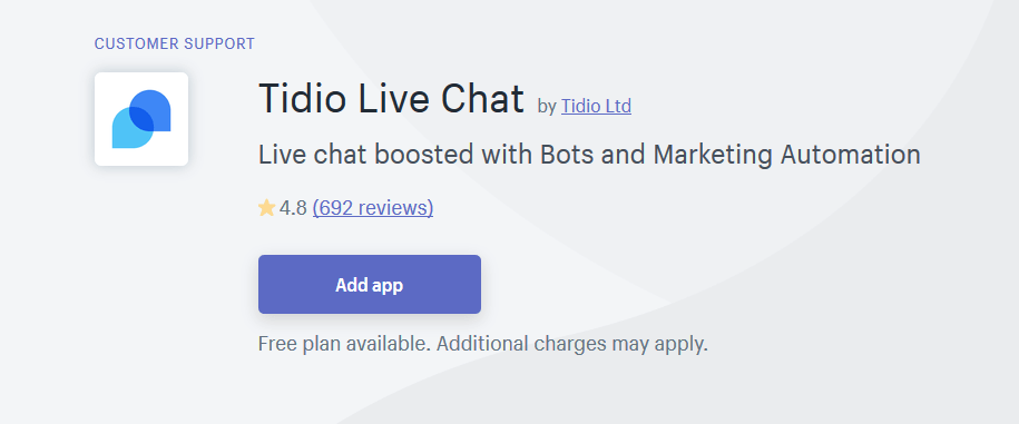 Tidio live chat reviews