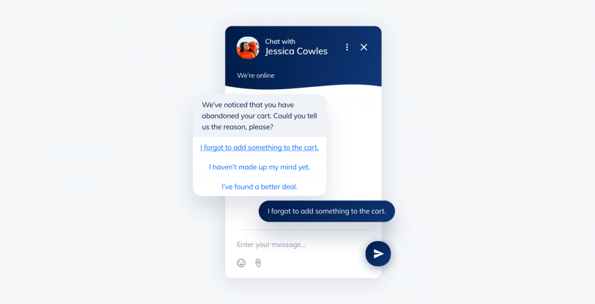 Tidio chat widget preview
