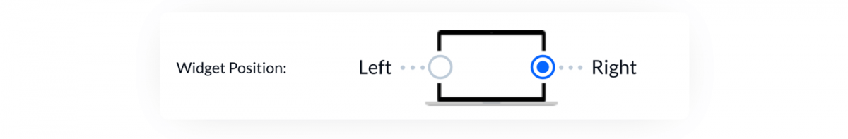 Widget position toggle