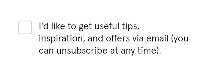 Typeform microcopy example