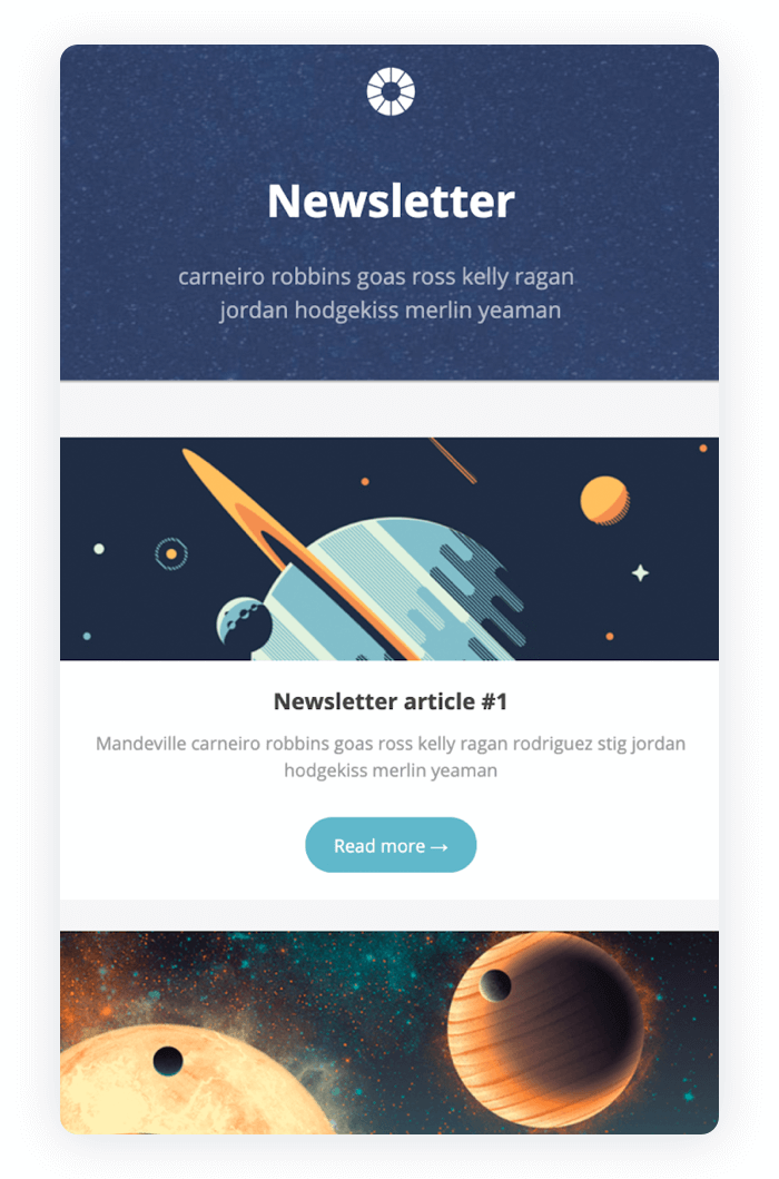 Email newsletter example - Trigger Newsletter