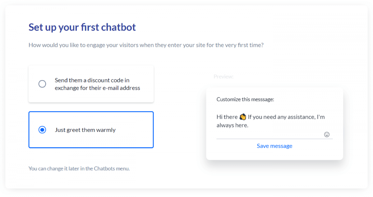 Chatbot setup