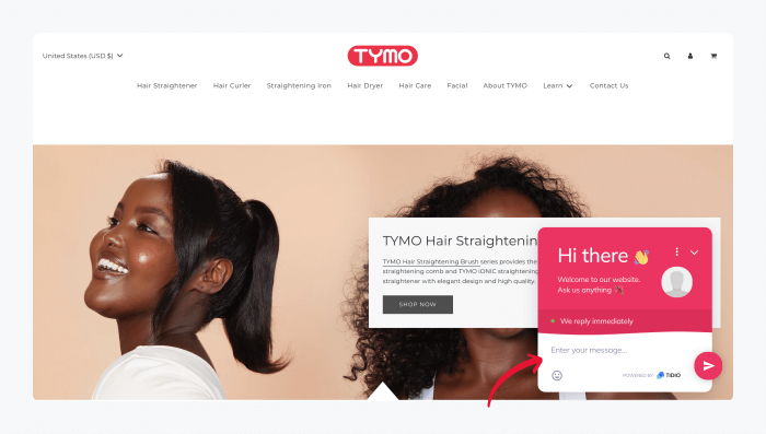 tymo live chat example tymo live chat example