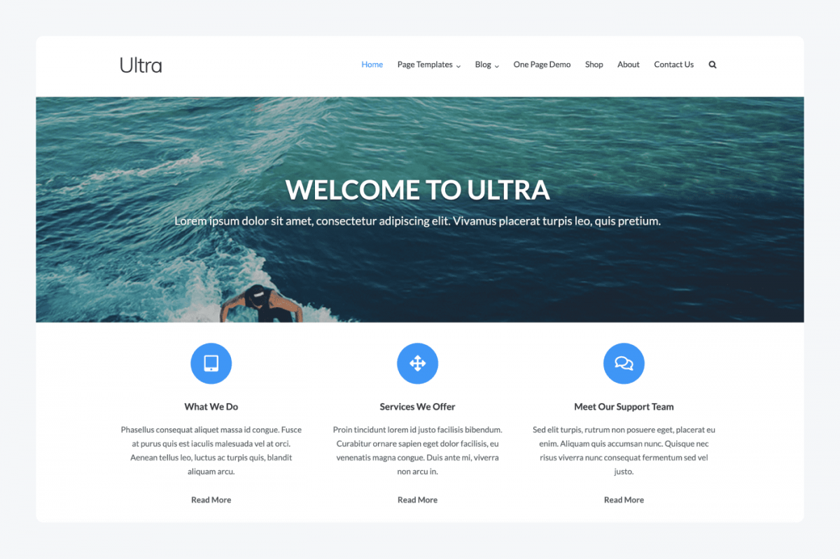 Ultra WordPress theme screenshot