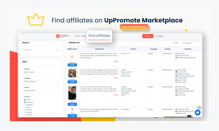 UpPromote Shopify affiliate plugin