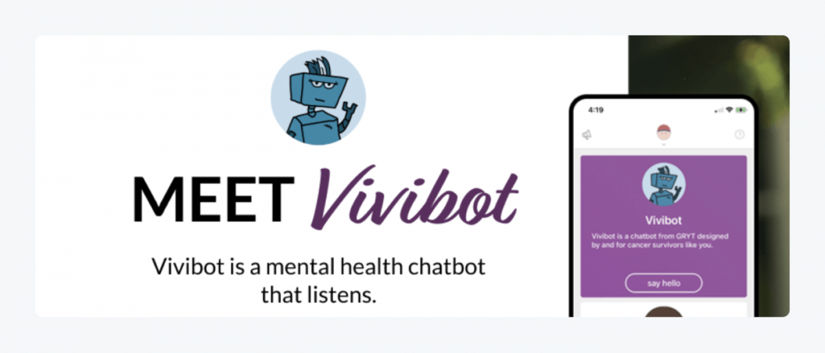 Vivibot chatbot example