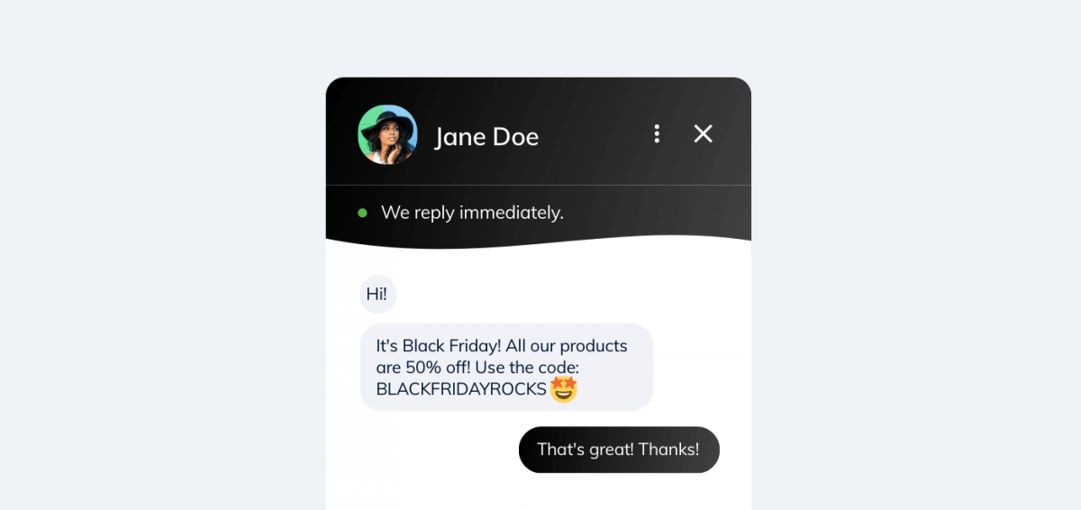 Black Friday discount information