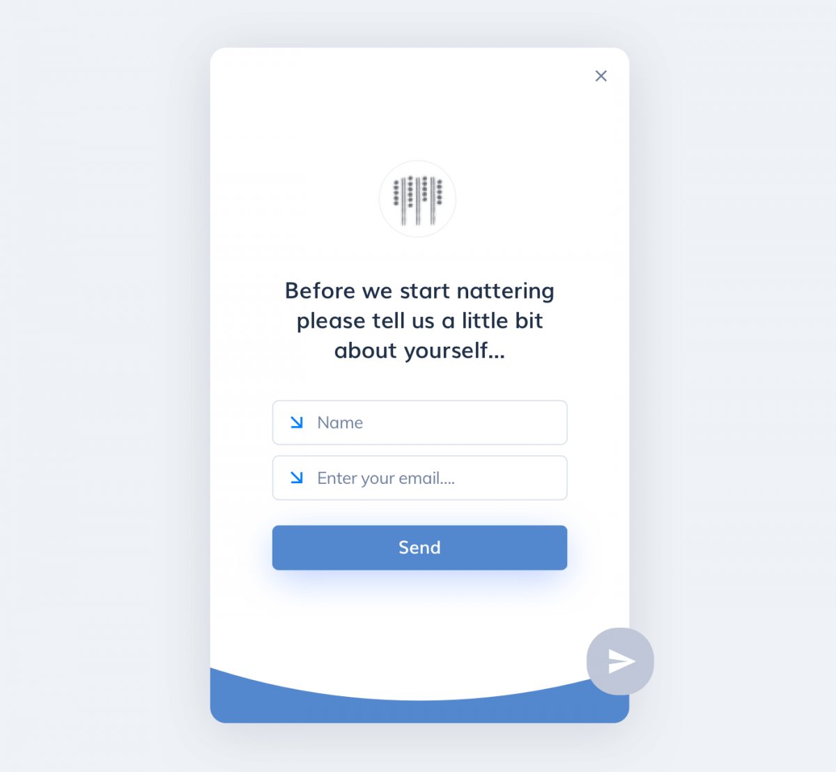 Pre-chat survey