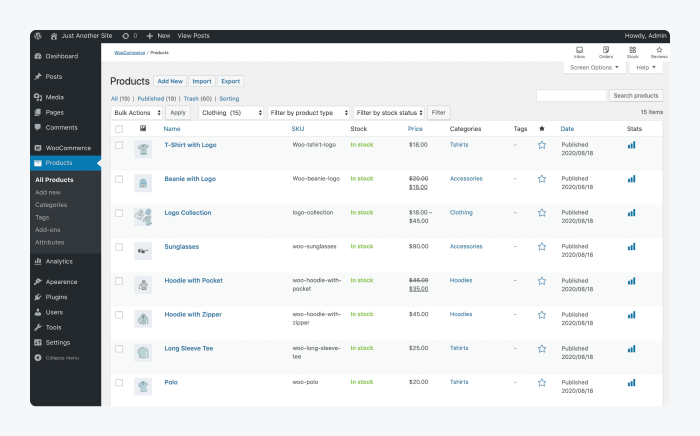 Screenshot of WooCommerce plugin settings on WordPress