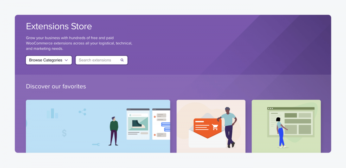 WooCommerce extensions store