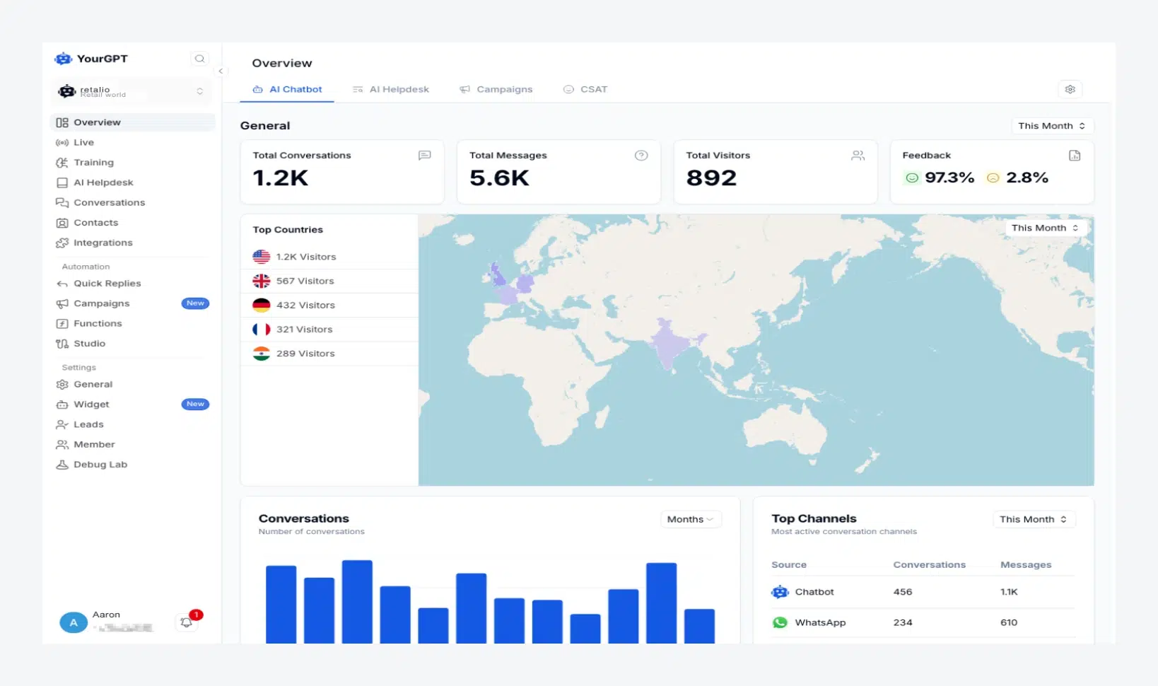 tars chatbot builder