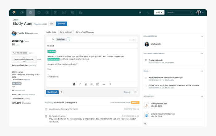 zendesk sell panel view