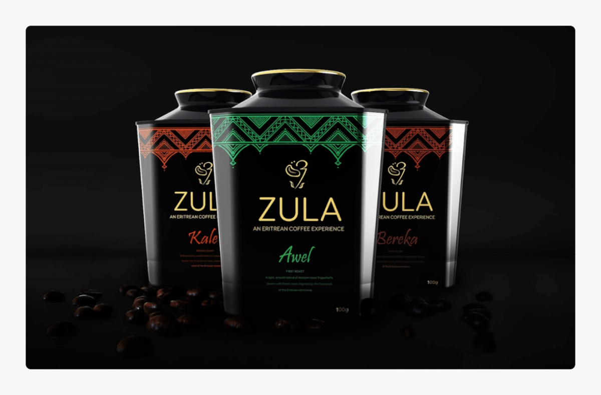 Zula Coffee Packaging example